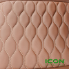 ICON Chestnut Comfort Custom Seat Cool Touch Base with Stretch Hex Pattern and Tan Stitching, STC-CHTHEXTAN-IC-COMF