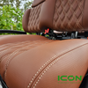 ICON Premium Chestnut Custom Seat Cool Touch Base with Double Diamond Pattern and Tan Stitching, STC-CHTDDTAN-IC-PREM