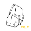 Rear Storage Box Body for EPIC E40FX Golf Carts