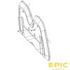Flip Seat Backrest Cover for EPIC E60FX Golf Cart