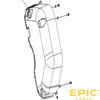 Driver Side (Left) Rear Wheel Cover for EPIC E40FX Golf Carts