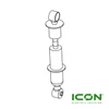 Rear Shock Absorber for ECO by ICON, ICON Commercial, ICON-HD, ICON Gas, and ICON EV Golf Carts (SUS-739-IC)