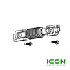 Gimbal Fork Assembly-B Universal Joint for ICON i20L, i40L, i40FL, i60L, i60FL Golf Carts, SR-328-IC, 3.01.004.900051, 3.206.02.000023