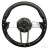 Aviator 4 Black Steering Wheel 13" Diameter with Hub, ACC-SW127-HUB