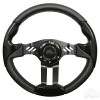 Aviator 5 Black Steering Wheel 13" Diameter with Hub, ACC-SW131-HUB