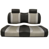 Club Car Precedent Madjax Tsunami Black¡Liquid Silver with Silver Rush Front Seat Cushions (Years 2004-2011), 10-207