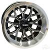 12" RHOX RX283, Machined Gloss Black Wheel, 12x7 ET-25, TIR-RX283