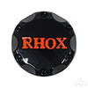 RHOX Snap-In Center Cap, Black with Orange -Set of 4 [TIR-RX002-BOx4]