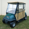 Odyssey Over the Top 3-Sided Beige Enclosure for Club Car Precedent, ENC-018