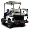 MadJax Genesis 300 with Deluxe Oyster Aluminum Rear Flip Seat - E-Z-GO RXV, 01-044-205D