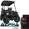 Club Car Precedent Golf Cart 2004-2013 ALPHA Street Body Kit in Black, 05-028KS