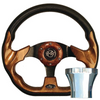 Steering Wheel Kit, Woodgrain/Race 12.5 with Chrome Adapter, E-, 06-065