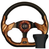 Racer Woodgrain Steering Wheel Yamaha G16-Drive 2 1985-Up Golf Cart, 06-088