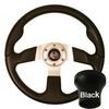 E-Z-GO Black Sport Steering Wheel Kit 1994-Up, 06-109