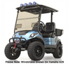 Tinted 1/4 Fold-Down Windshield with Vents E-Z-GO RXV 2008-Up Golf Cart, 09-007