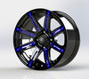 Blue Inserts for Illusion 12x7 Wheel, 19-069-BLU