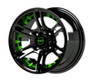 Green Inserts for Mirage 14x7 Wheel, 19-073-GRN