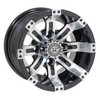 GTW Tempest 10" Machined & Black Wheel (3:4 Offset), 19-128