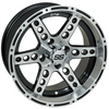 GTW Dominator 14x7 Machined Black Wheel, 19-172