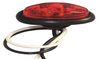 Red Mini Oval Marker Light With Bare Wire Ends, 31753