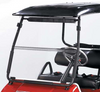 Clear Club Car DS Golf Cart Folding Windshield - 1/4" (2000-Up), 35152