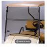 Tinted E-Z-GO RXV Golf Cart Impact-Resistant Folding Windshield (2008-Up), 35332