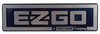 E-Z-GO Silver / Black Nameplate (1988+), 6134, 71037-G01