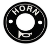 E-Z-GO Horn Switch Decal Plate (Years 1975-Up), 6174, 19233G1