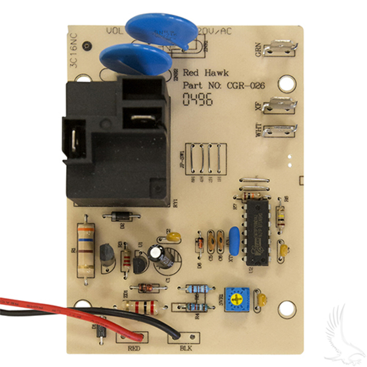 Battery Charger Board - Power Input/Control for EZGO PowerWise 1994+ Golf Cart, CGR-026, 28566G01, 28667G01, 9012 EZGO Control Board