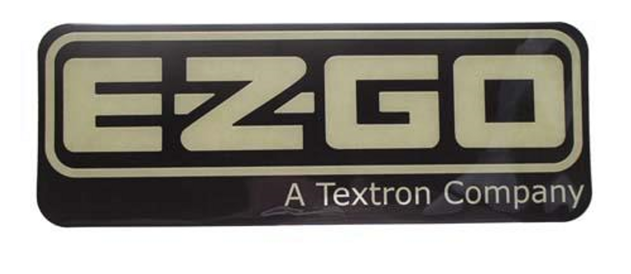 E-Z-GO RXV 2008+ & TXT/T48 2014+ Nameplate Black/Gold, 8019