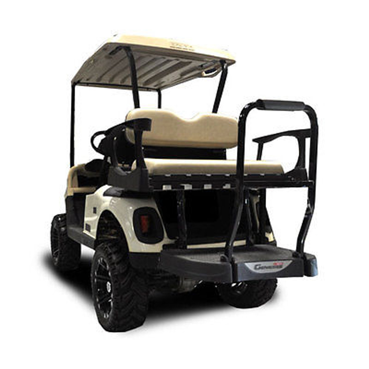 EZGO RXVGenesis 300 Aluminum Golf Cart Rear Seat Kit Sandstone