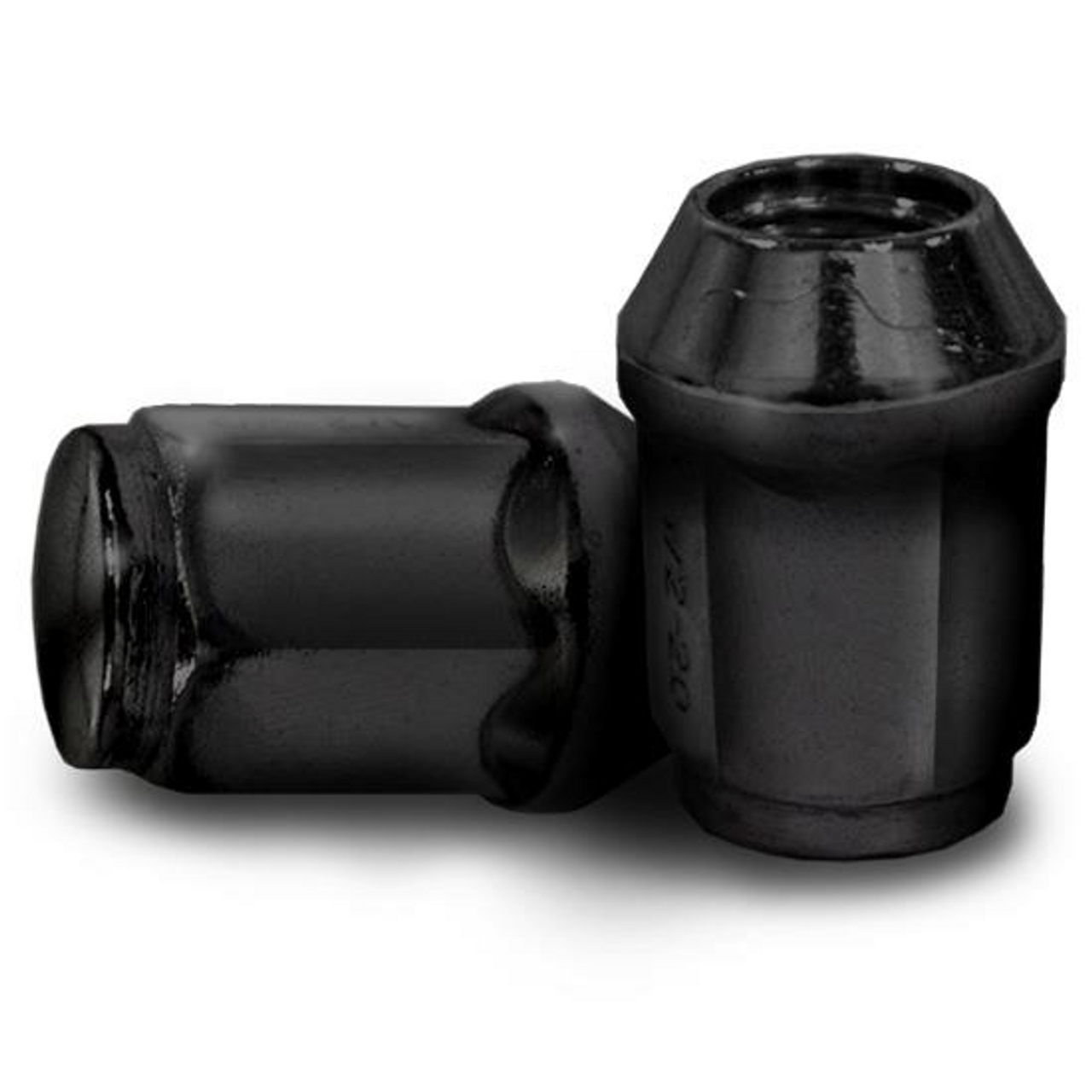 100 Pack 12mm x 1.25 Metric Lug Nuts - Black, LUG100MB