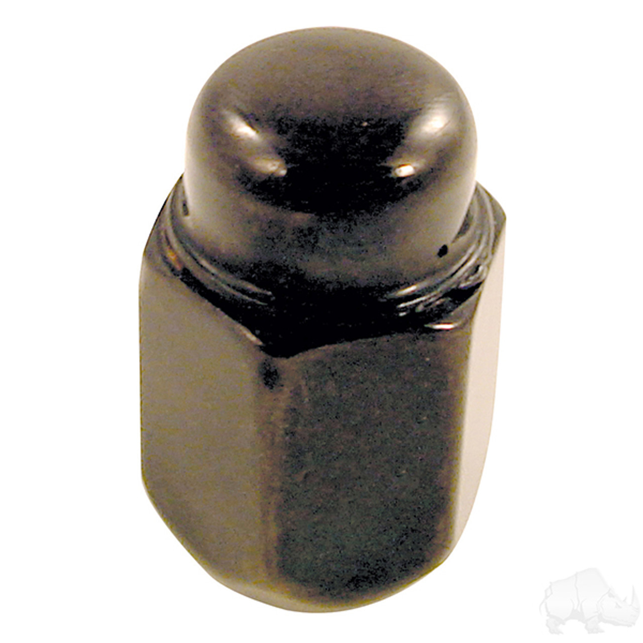 Lug Nut, Acorn Flat Black Standard 1/2"-20, TIR-911