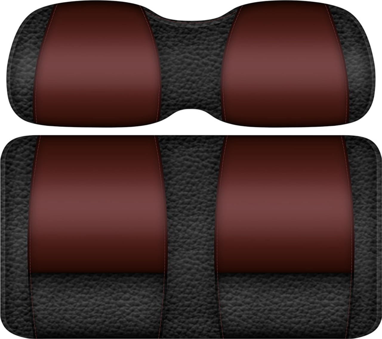DoubleTake Veranda Black-Burgundy Front Seat Cushion, SEAT-DT1112-BBY-CS