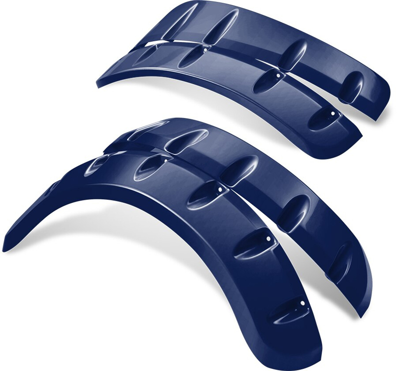 Doubletake Color Matched Fender Flares for Phoenix Body Kit in Navy, FFL-DT0112-NV-FF