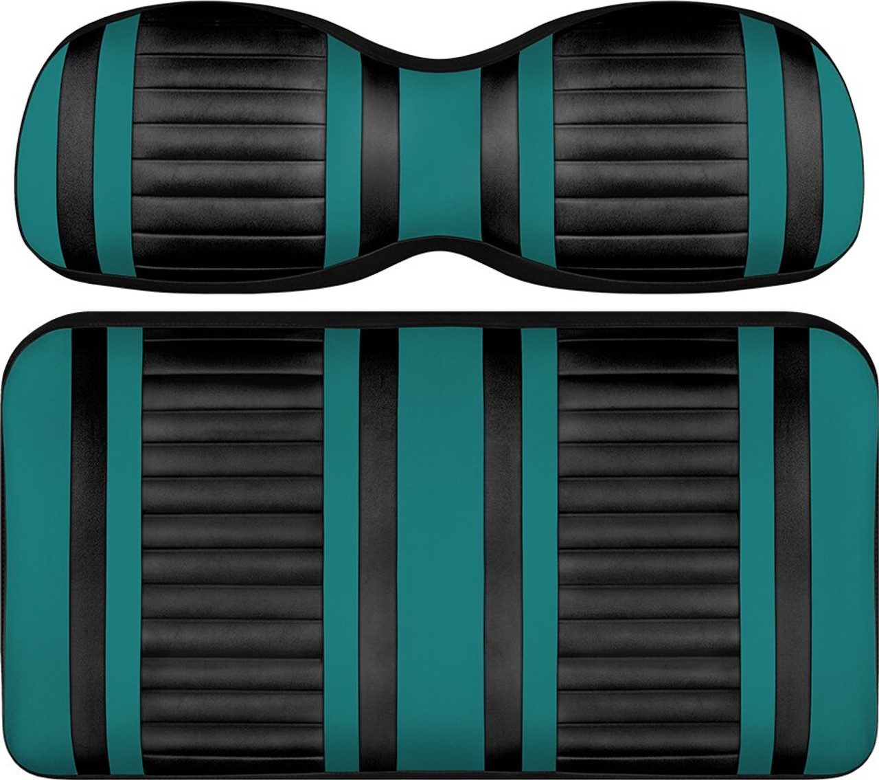 Doubletake Extreme Front Seat Cushion Set Black-Teal, SEAT-DT1212-BTL-CS