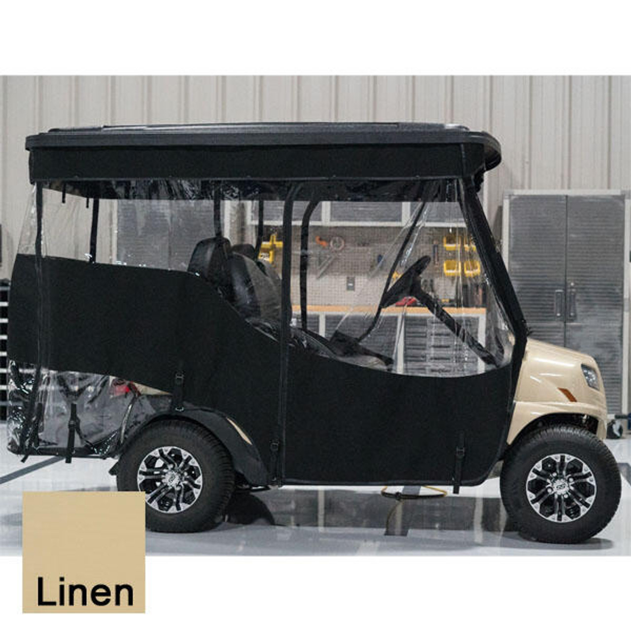 RedDot Chameleon 4 Passenger Track Style Linen Enclosure EZGO TXT/T48 Golf Cart, 49672