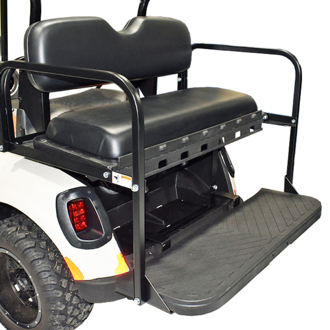 GTW Mach3 Black Rear Seat Kit for Club Car Precedent/Tempo/Onward Golf Cart, 01-142