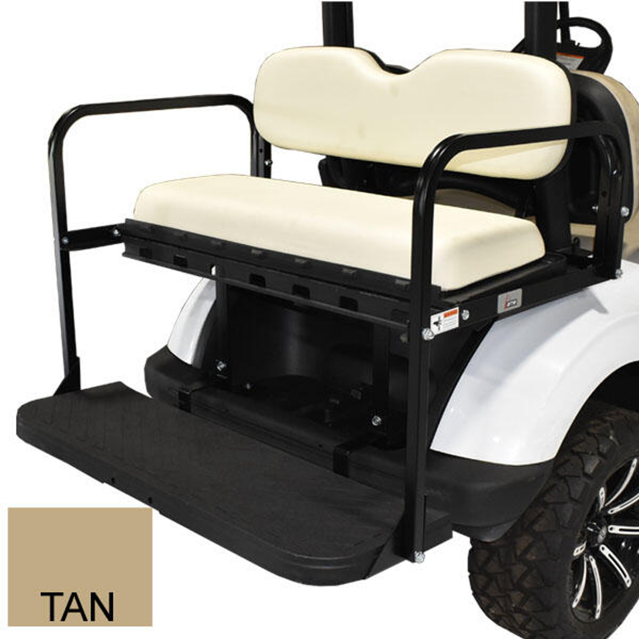 GTW MACH3 Tan Rear Flip Seat for E-Z-GO TXT Golf Cart (1994-2013) (01-146)