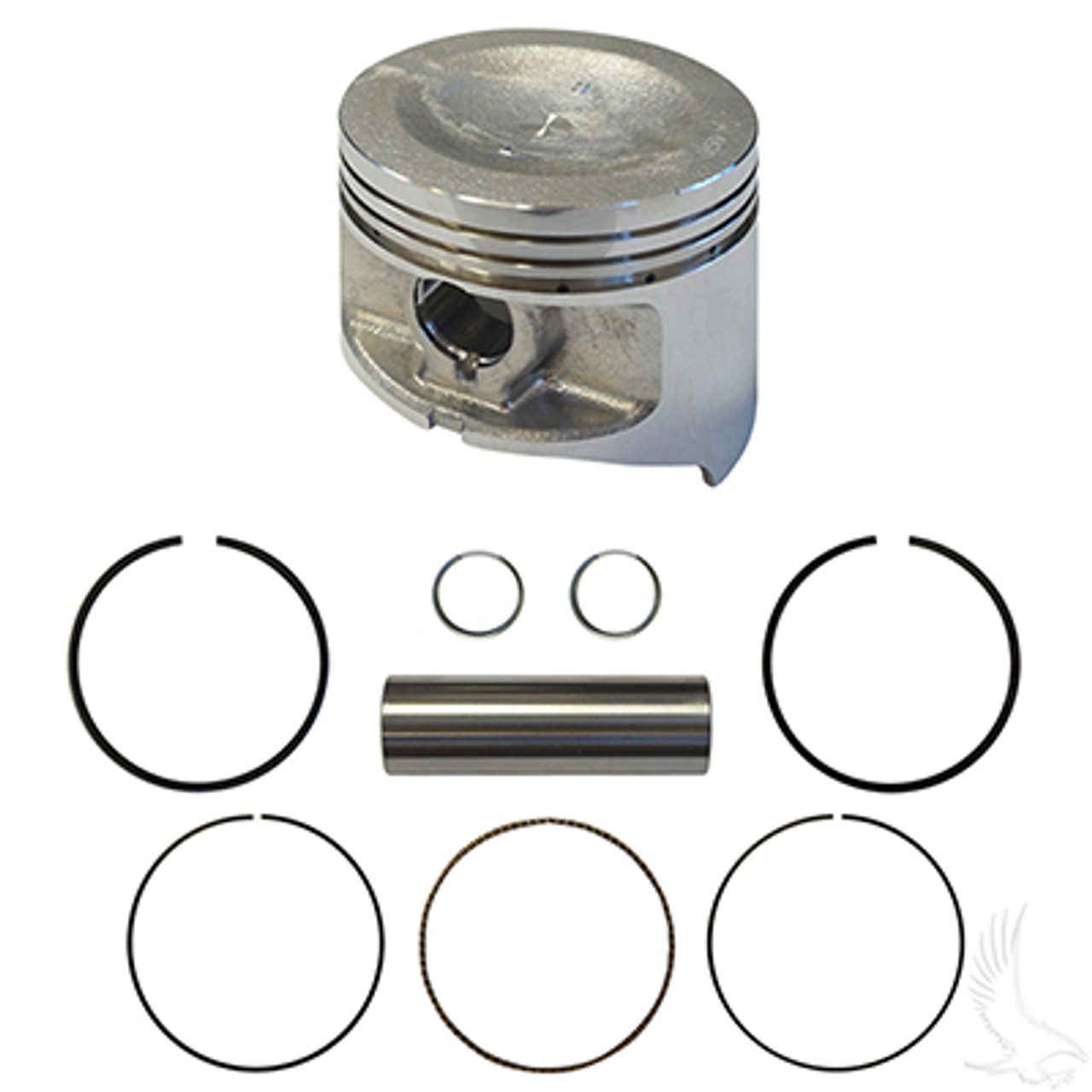 Club Car DS Gas Golf Cart Piston Assembly, .+50mm - FE350, 1996-Up, ENG-190