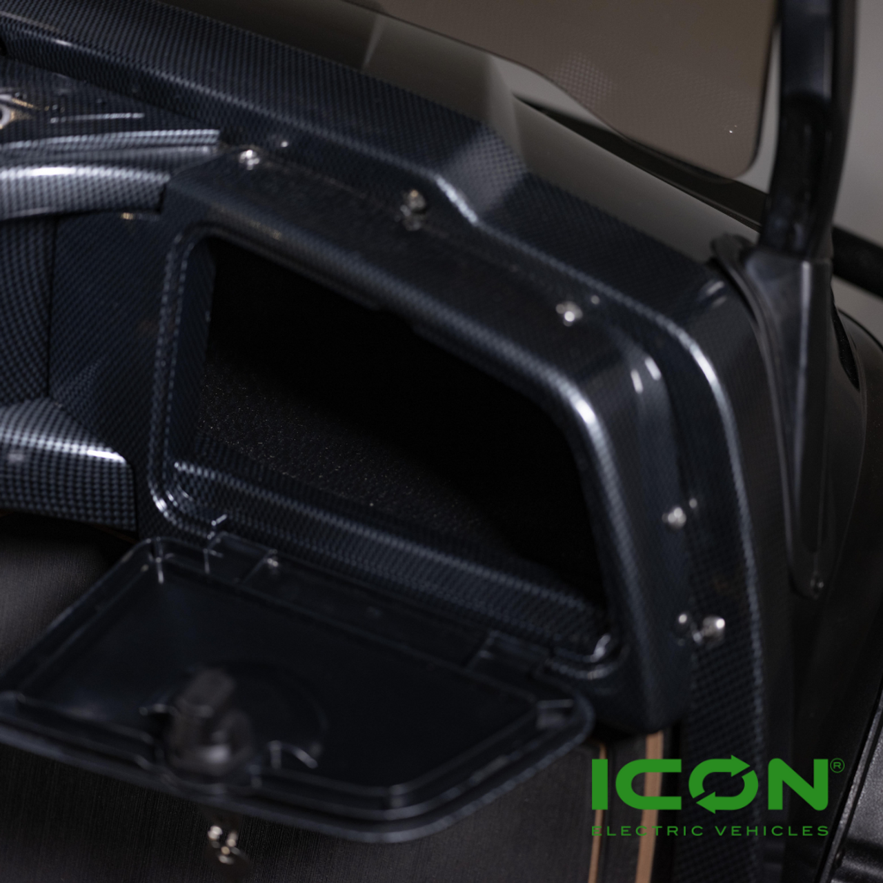 Carbon-Fiber Dashboard Assembly for ICON Golf Carts (2020 and Newer i20, i20U, i20L, i40, i40F, i40L, i60, i60F, i60L, i80), DSH-702-IC, 2.08.001.000055