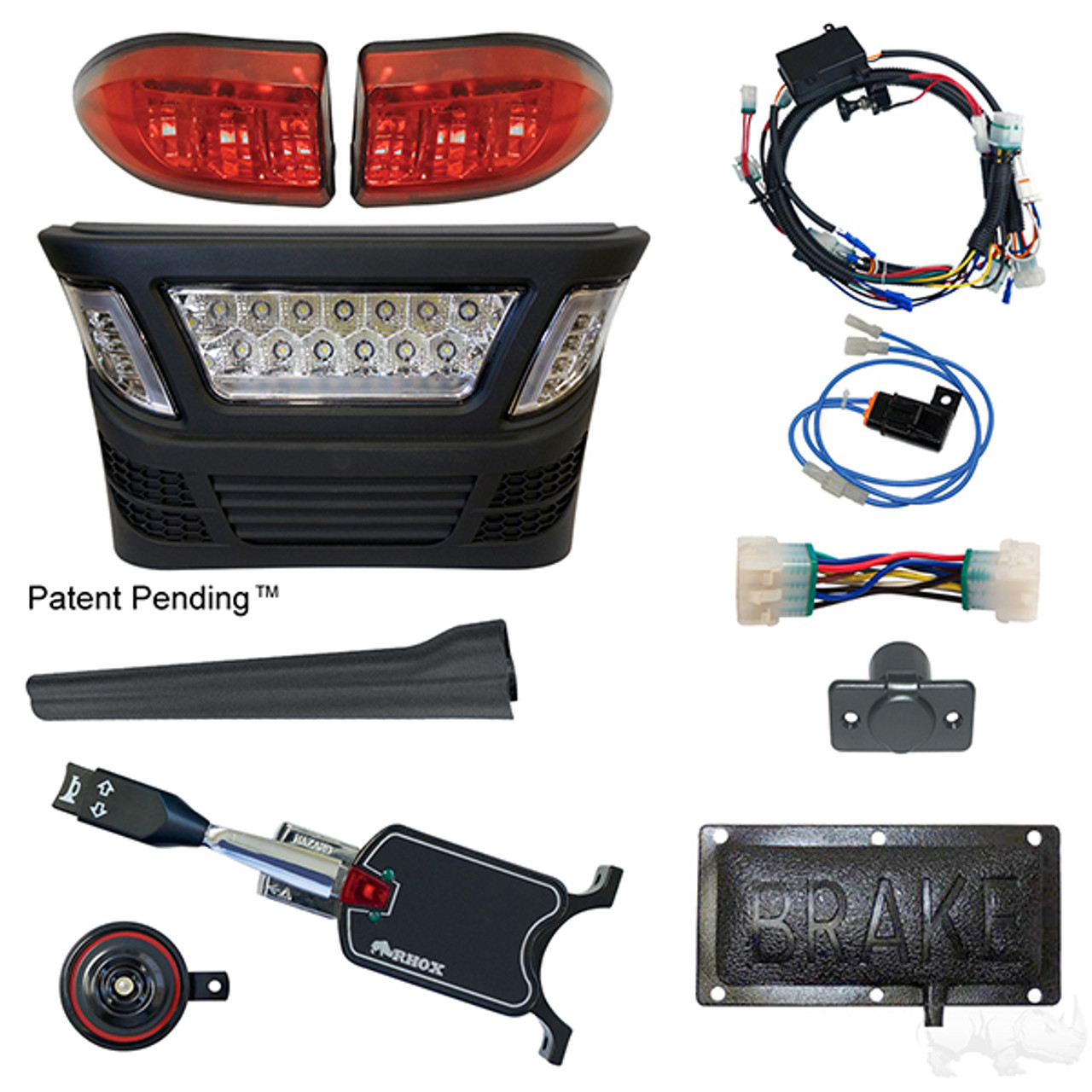 Standard LED Light Bar Kit for Club Car Precedent 2004-Up 12-48V Golf Cart, LGT-340LT2B1