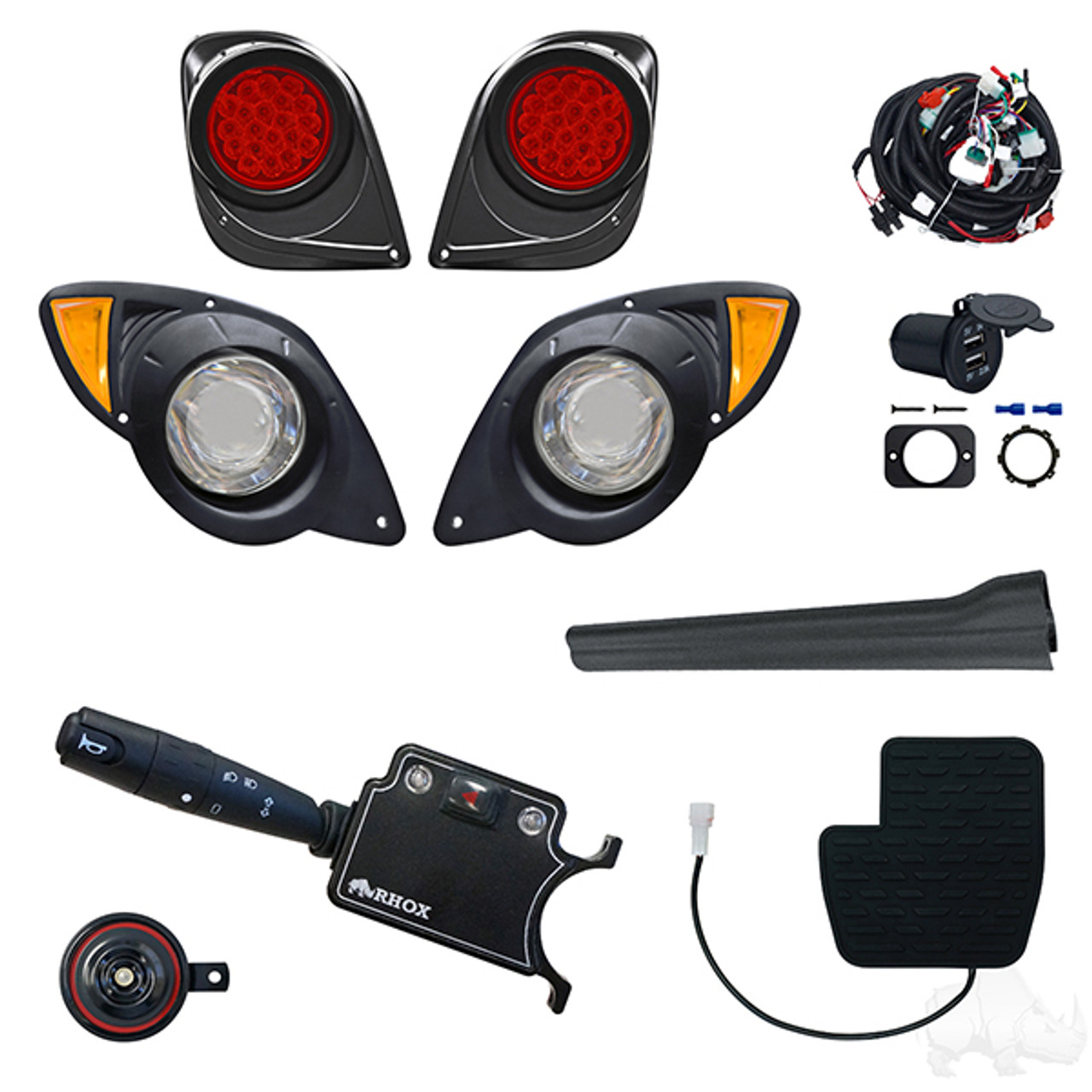 Deluxe LED Adjustable Light Kit for Yamaha Drive2 12-48v 2020-Up, LGT-403LT3B14