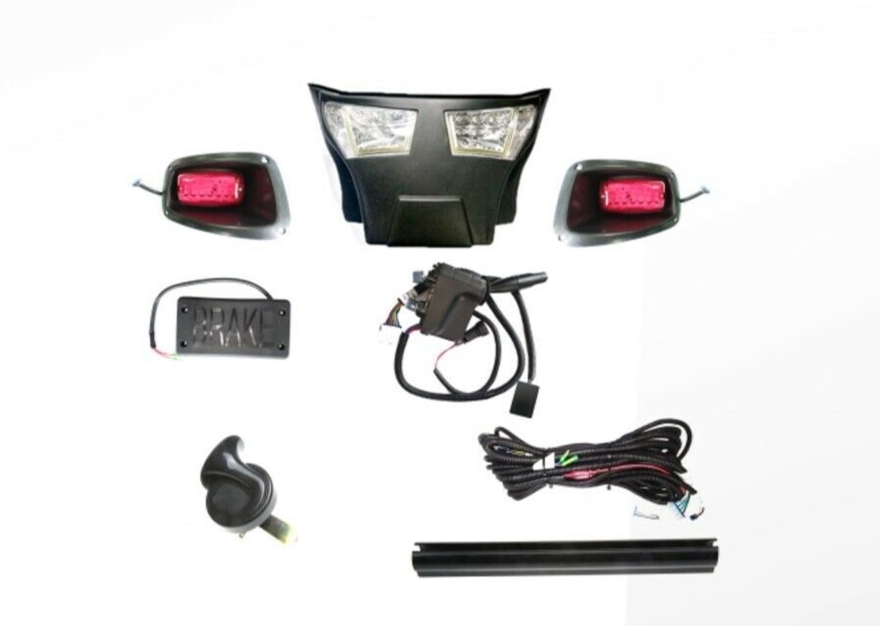 EZGO TXT Deluxe LED Bumper Light Bar and Tail Street Legal Light Kit 1994-2013, LIGHT-N1SA-L0002KLLDLO-D1-X1