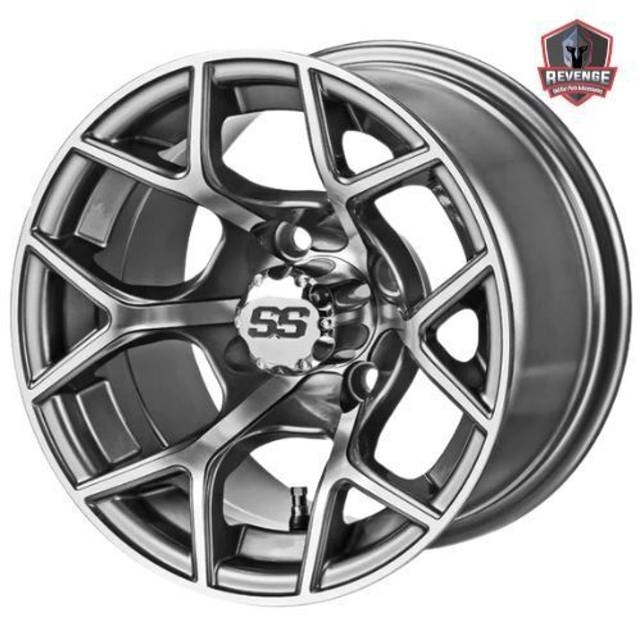 12" Epic Golf Cart Wheels and Tires Combo Set of 4 for E20 and E40 Non-Lifted, ISL-60521-06121-4XEP