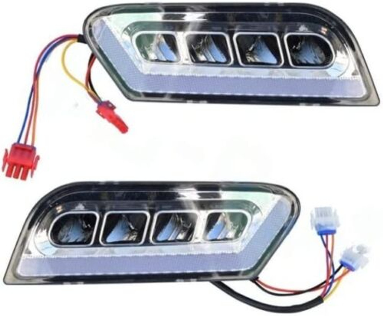 Deluxe LED Light Kit for Club Car Tempo Golf Carts with RGB Daytime Running Light for Safe and Stylish Driving, LIGHT-102