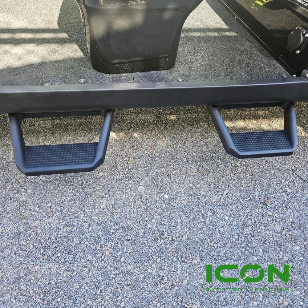 Heavy Duty Steel Side Step Nerf Bars for i40L, i40FL or i60L ICON Golf Cart Years 2022-2025 (Lifted) (Does Not Fit EPIC), NB-703-IC, 2.08.005.000012