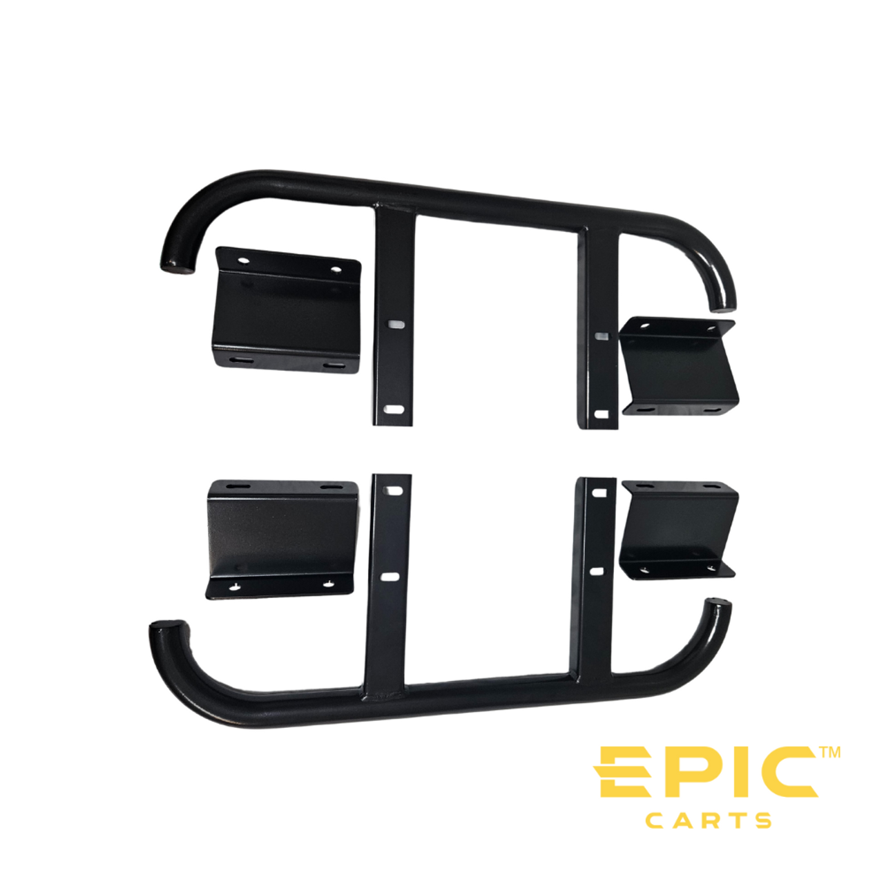 Heavy Duty Steel Side Step Nerf Bars for 4 E40, E40L Epic Golf Cart (Does  Not Fit ICON)