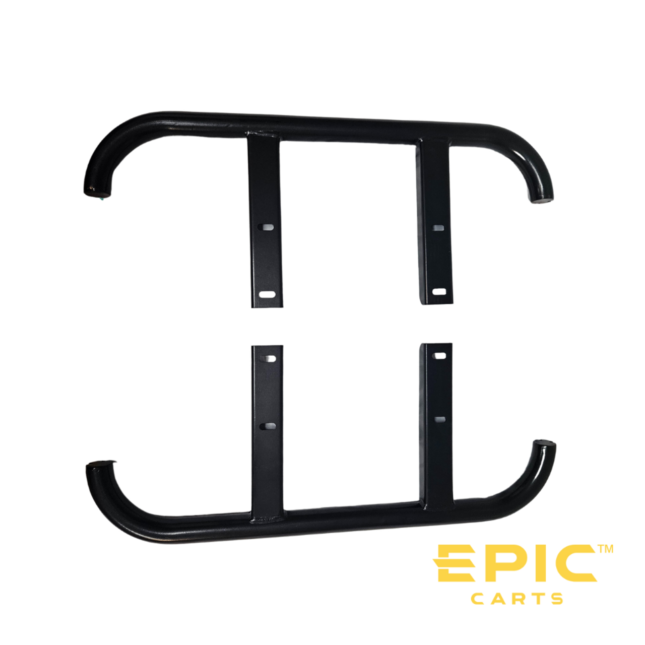 Heavy Duty Steel Side Step Nerf Bars for 4 E40, E40L Epic Golf Cart (Does Not Fit ICON), NB-EP903