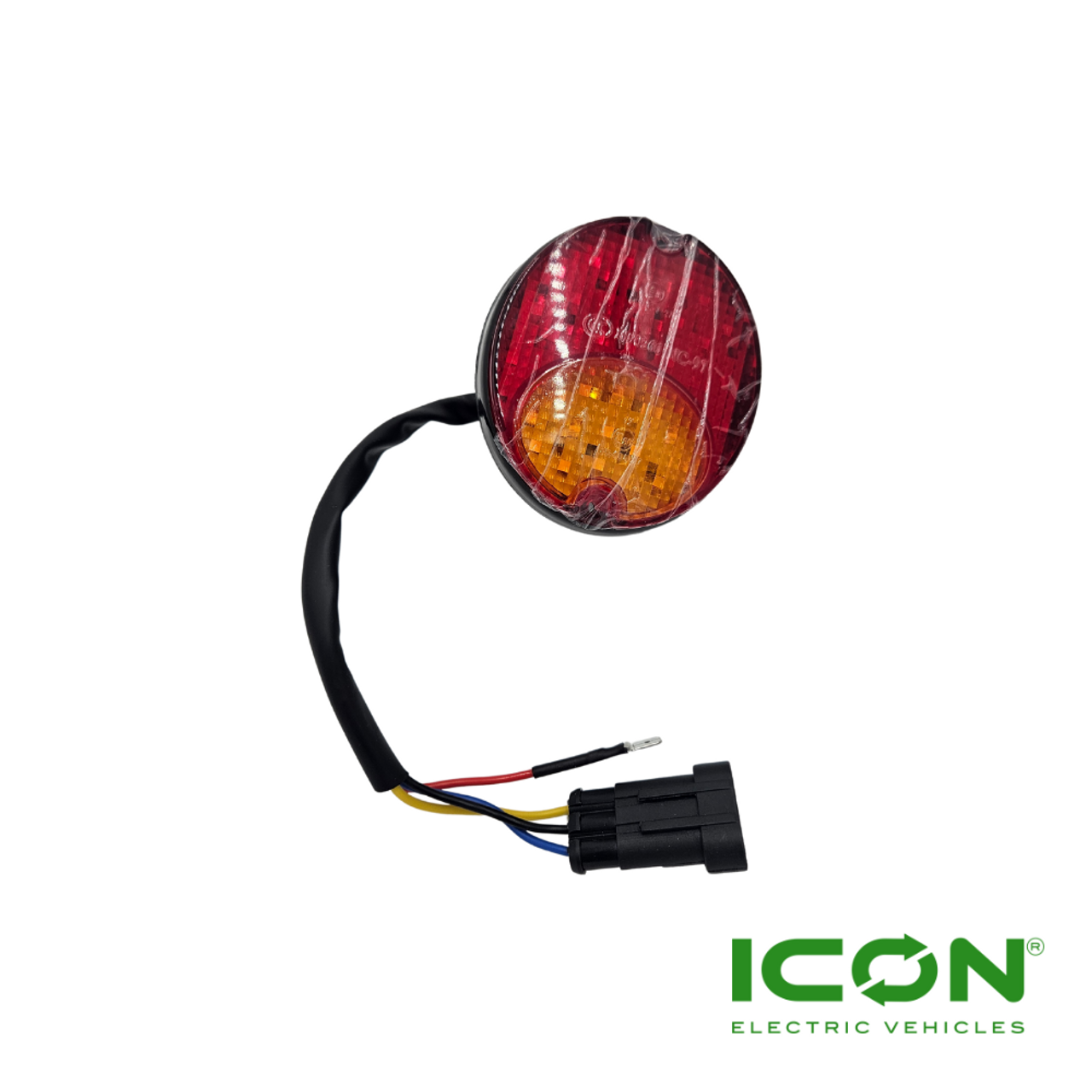 Round Tail Light for ICON Golf Carts, LIGHT-713-IC, 3.03.001.000009